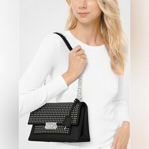 Cece Medium Studded Leather Convertible Shoulder Bag